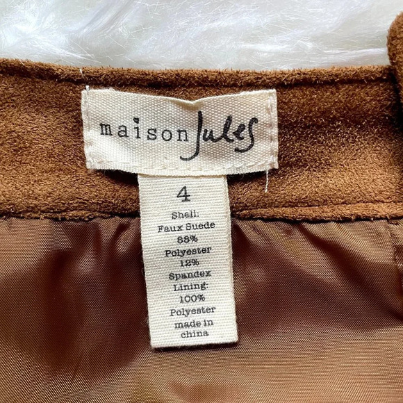 Maison Jules Button Up Mini Skirt size 4 - Picture 2 of 8